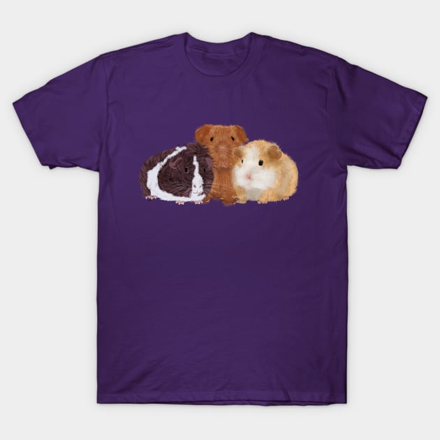 Three Guinea Pigs T-Shirt by ahadden